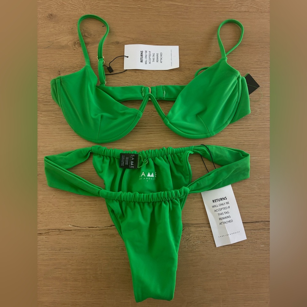 SAME Swim Green Bikini Set
